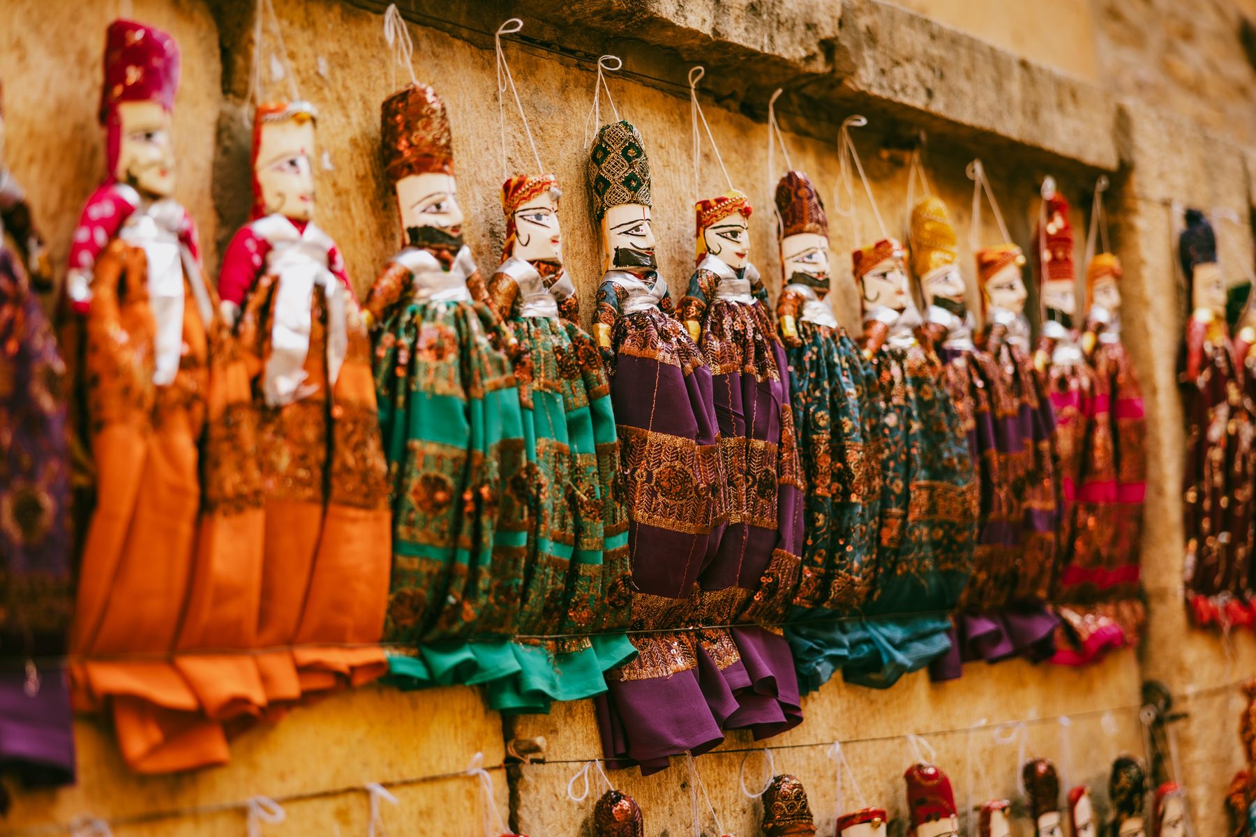 Hanging Rajasthani Puppets